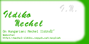 ildiko mechel business card
